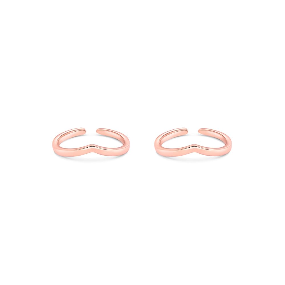 Pure 925 Silver Diadem Toe Ring for Women | Adjustable V-Curve Minimal Design | Polished Silver Finish | Elegant Contemporary Toe Ring Jewelry Gift for Her-image-7