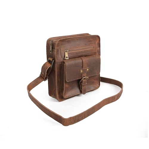 Image of Genuine Leather Sling Bag for Men, Stylish and Spacious Side Bag for Men, Crossbody Bag for Men Daily Use