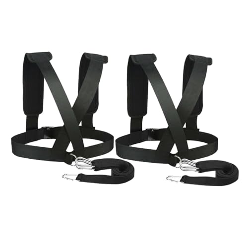 Harnais de traîneau en lot de 2 avec sangle réglable pour renforcement musculaire