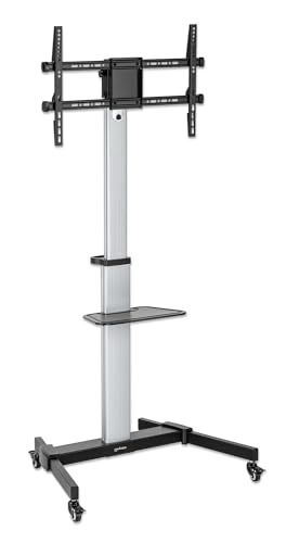 Support meuble TV mobile Manhattan 462327 compatible VESA 600x400 pour écran plat 50kg