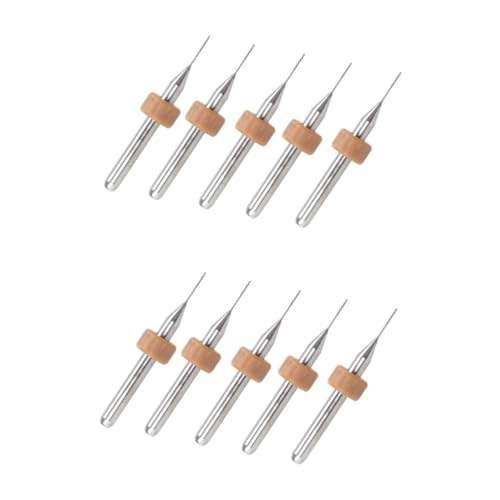 PartyKindom 10pcs Printer Nozzle Cleaning Tool Kit Tungsten Drill Bits Extruder Nozzle Head Cleaner Printing Cleaning Bi