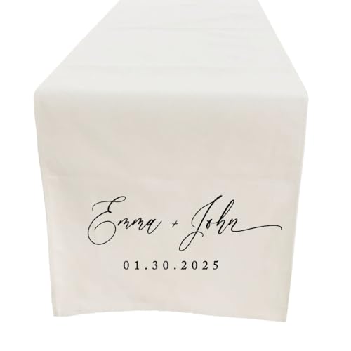 Custom Linen Table Runner Full Color for Housewarming Gifts Bulk Pack