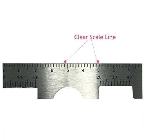 PD Ruler Pupillary Distance Ruler Straight Edge Optical Vernier Eye Pupil Distance Meter Ophthalmic Tool Stainless Steel - Thumbnail 3