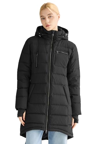 Amazon.com: Orolay Women's Winter Down Jacket Long Quilted Puffer