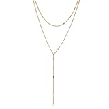 KEYUN Gold Necklaces for Women Trendy Simple Cute Long Y Necklace Fashion Jewelry