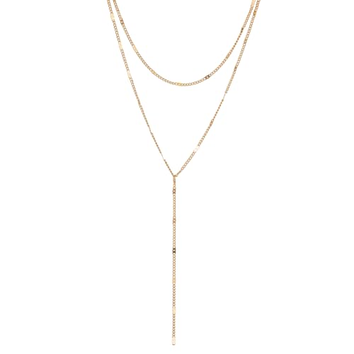 KEYUN Gold Necklaces for Women Trendy Simple Cute Long Y Necklace Fashion Jewelry