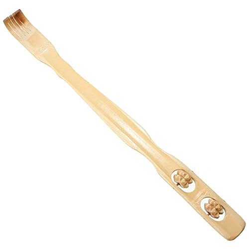 Frackson 18 inch Long Wooden Bamboo Massager Back Scratcher Itching,Body Relaxation with Body Stick Roller for Neck/Back/Shoulder Massager, Wood Back Scratcher Long Handle (B09F37ZR8N) Amazon Price History, Amazon Price Tracker