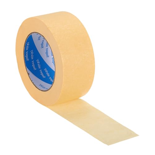 Image of PATIKIL Painters Tape 2 Inch x 55 Yards, Adhesive Masking Tape Light Yellow Paint Tapes for Wall Painting DIY Artist Craft Arts Decoration Labeling