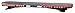 Low Pro Lightbar, LED, Red, Perm, 47 in