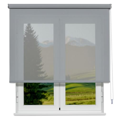 VIEWTEX | Estor Enrollable Screen Apertura 10% Perla Gris 220 X 250cm | Fabricado en España | Garantia 5 años