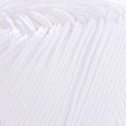 Image of Yarn Art Begonia Yarn 100% Cotton, Pure Premium Soft Cotton Yarn, for Knitting Crochet and Amigurumi, Various Pastel and Shiny Colors, Fine- Sport 2 Yarn,1.76 Oz (50g) / 185 Yrds (169m) (1000)