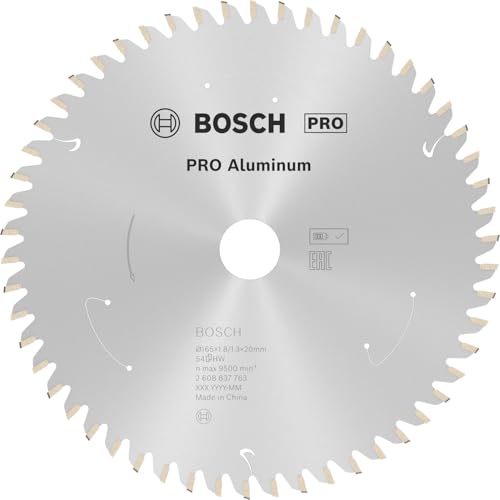 Bosch Professional 1x Lame de scie circulaire Expert (for Aluminium, 165 x 20 x 1,8 mm, 52 dents, accessoire de scie circulaire sans fil)