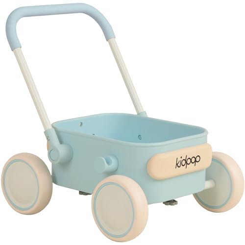 Kidpop PULA 2-in-1 Push and Pull-Along Wagon, Baby Push...