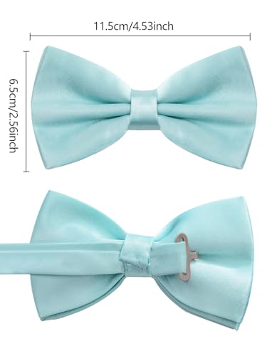 Image of habibee Suspenders and Bow Tie Set for Men, Adjustable Elastic Braces with Y-Back, Diverse Colors, Strong Clips