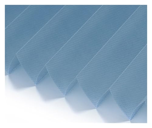 Persiana Veneciana Persianas Plisadas Autoadhesivas de 5 tamaños, Cortinas for baño y balcón, Cortinas semiopacas for Ventanas, for Dormitorio, Sala de Estar y balcón(Half Blackout Blue,90cm X 180cm)