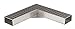 Produktbild Rinnenwinkel 90 Grad für Rinne Edelstahl 1 Meter superflach V4A stream
