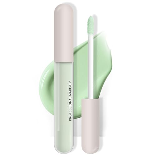 Green Concealer for Redness, Colour Corrector Liquid Concealer, Hydrating Long Lasting for Dark Circle, Redness, Dullness, Full Coverage Liquid Stick for All Skin Types