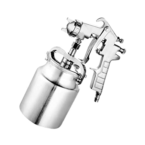 jojofuny 1 Pc rociadora kit de aerógrafo pulverizador de pintura sin aire auto airbrush barniz spray rociador de pintura pulverizador de pintura aleación de aluminio Silver