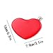 5 OZ Portable Wine Pot, Creative Heart Shaped Whiskey Drinking Flask, Heart Shaped Pocket Wine Bottle, Heart Hip Flask, Heart Shaped Flask Stainless Steel (Red+Pink)