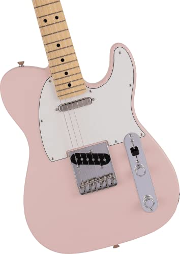 Fender Made in Japan Junior Collection Telecaster MN Satin Shell Pink guitare électrique avec housse - Les Beatles, Paul McCartney, John Lennon, RIngo Starr, George Harrison Fender Made in Japan Junior Collection Telecaster MN Satin Shell Pink guitare électrique avec housse – Image 4
