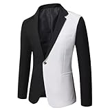 Photo Gallery zadaos uomo blazer affari splicing suit giacca maschio risvolto slim fit cappotto monopetto, nero , xxs Photo Gallery zadaos uomo blazer affari splicing suit giacca maschio risvolto slim fit cappotto monopetto, nero , xxs