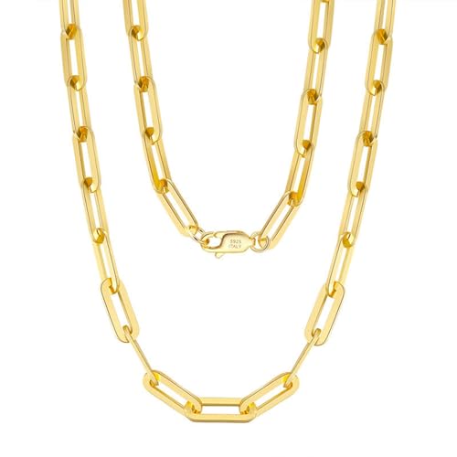 Collier chaîne trombone élégant pour femmes, le cadeau idéal en maille lisse ajustable 40-60cm