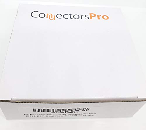 Conector hembra crimp 20 pines 2.54mm 50 unidades miniatura 6