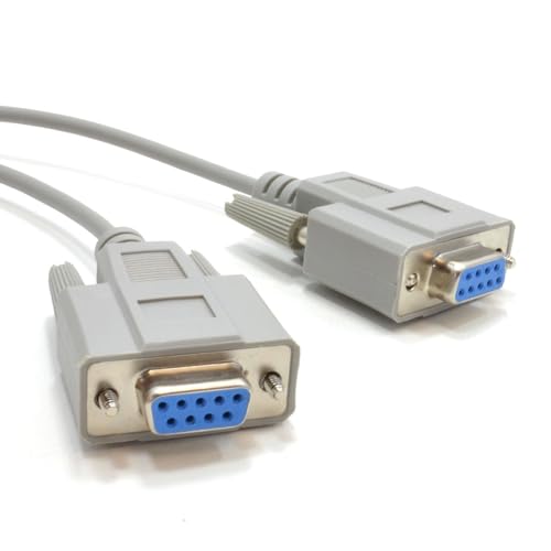 Image of kenable Serial RS232 Null Modem Cable - DB9F to F - 5m [5 metres]