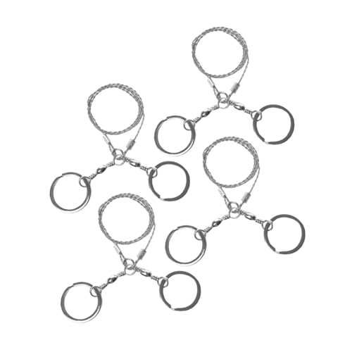 POPETPOP 4pcs Stainless Steel Wire Saws Survival Camping Gear Pruning Saws Outdoor Tools