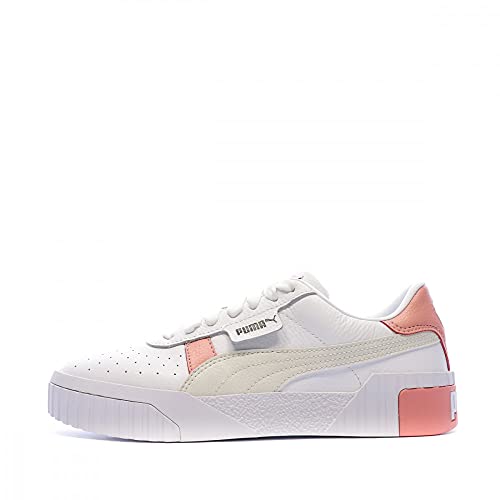 Image of Puma Women's Cali Wn s Sneaker, White-Salmon Rose-Vaporous Gray
