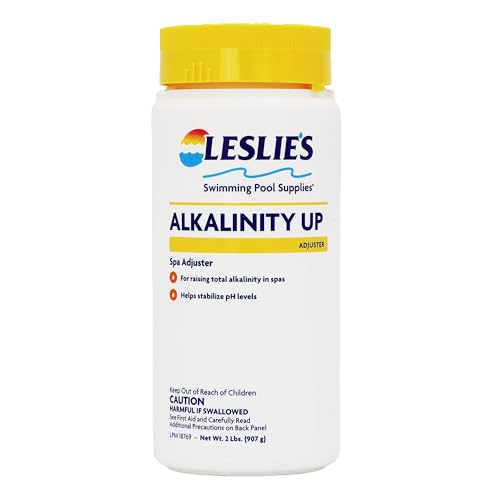 Leslie's Alkalinity Increaser for Swimming Pools - Raises Alkalinity and Balances pH Levels in Your Swimming Pool Water - 100% Sodium Bicarbonate - 2 Pounds