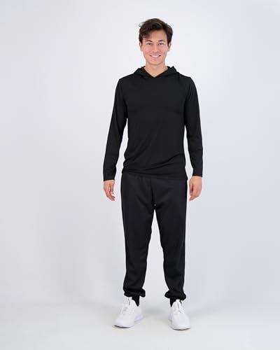 Real Essentials 3 Pack: Men’S Quick Dry Fit Moisture Wicking Long Sleeve Fishing Active Athletic Hoodie Performance Hooded Tshirt Workout Running Gym Sports Casual Sweatshirt Upf 50 Outdoor Hiking-Set 2 thumb #3