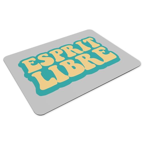 Set de table grand format gris dessous caoutchouc lavable bohème