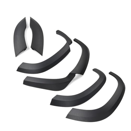 Guardabarros de coche negro mate y molduras de paso de rueda para Defender 110 6