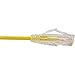 Unirise CS6-20F-YLW 20FT CAT6 Yellow CLEARFIT Slim SNAGLESS 28AWG Patch Cable