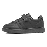 XL Kids Black Easy Fasten Strap Trainer - Size 8...