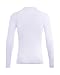 Konrunppy Youth Boys Compression Shirts Long Sleeve Football Baseball Undershirt Quick Dry Athletic Base Layer Sports Top (White,XL)