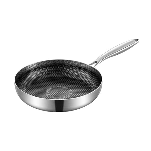 Wok de acero inoxidable sin tapa 30 cm miniatura 1