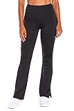 Marika Women's Standard Kinsley High Rise Slit Bootcut Pant, Black