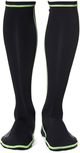 Wetsox Frictionless 1 MM Wader Socks | Slide in/Out of Boots/Waders | Neoprene for Warmth & Dryness | Waterproof, Lightweight, Breathable, Fishing & Hunting Socks, Non-Slip | Black, Medium