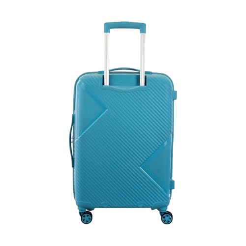 Image of Kamiliant by American Tourister ATHER|Printed Check-In Trolley Bag Medium Size (68 cms) for Travel| Hard Case Polypropylene (PP) Suitcase|360 8-Wheel Spinner Luggage Trolley|Combination Lock|Sea Blue