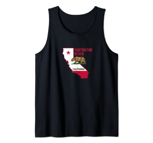 Huntington Beach – Kalifornien-Flagge/Huntington Beach, Kalifornien Tank Top
