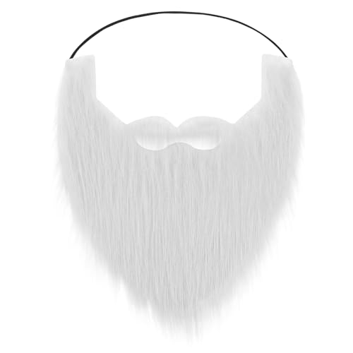 Lusofie Fake Bart Weiß Kunstbart Bequem und Einfach zu Tragen...