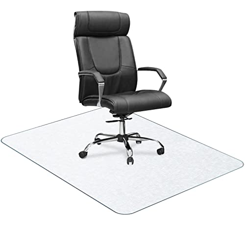 Bürostuhlmatte für Hartboden Placoot 90x120cm Klar PVC rutschfest Transparent Bodenschutz Matte für Büro Zuhause Hartholzfliese Laminatboden Rollstuhl Cover