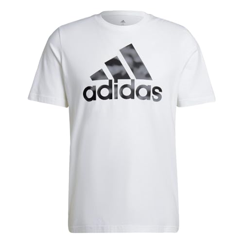 T-shirt Adidas blanc camouflage homme L pour masquer la transpiration