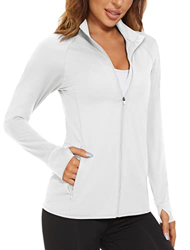 MAGCOMSEN Women's Long Sleeve Zip Shirt
