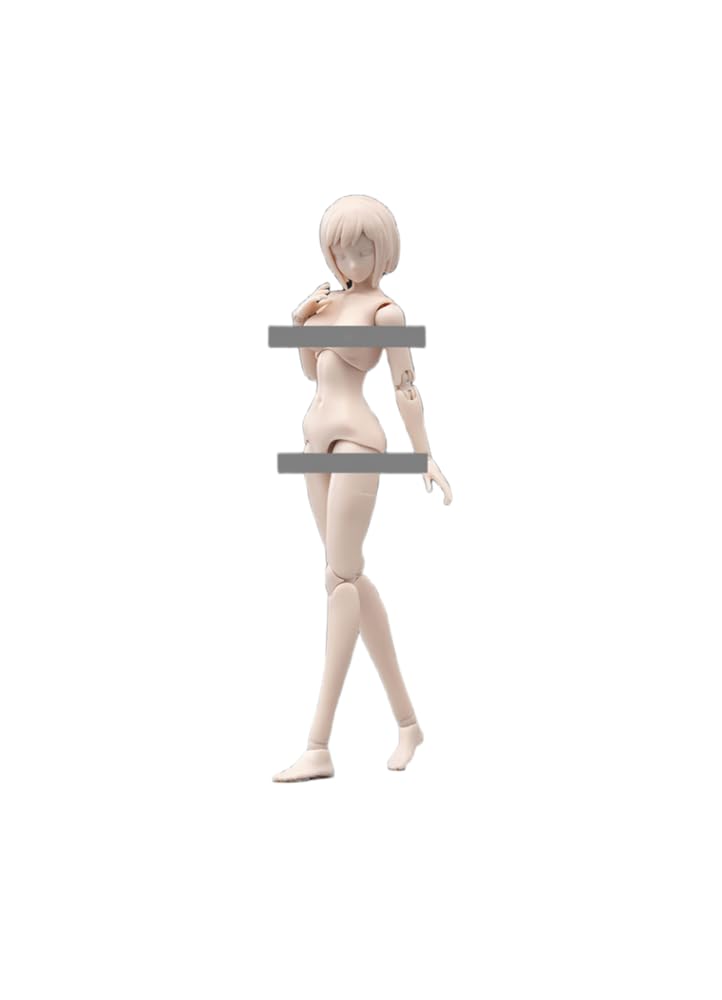 HiPlay TBLeague 1:12 Scale Female Half-Seamless Action Figure Body -Tall and Plump Body Shape, Large Bust and Fair skin T86-ST03A
