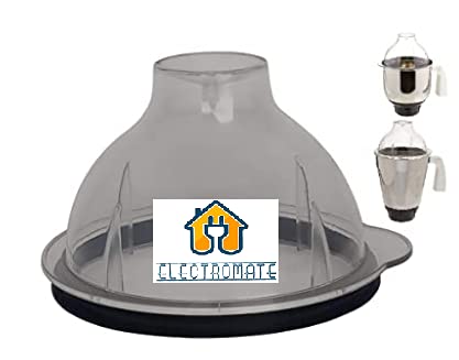 Electromate Big Jar (1.5 LTR) Mixer Grinder with Rubber Gasket for 1500 ml Mixer Grinder (Clear, Diameter: 12.8 cm)