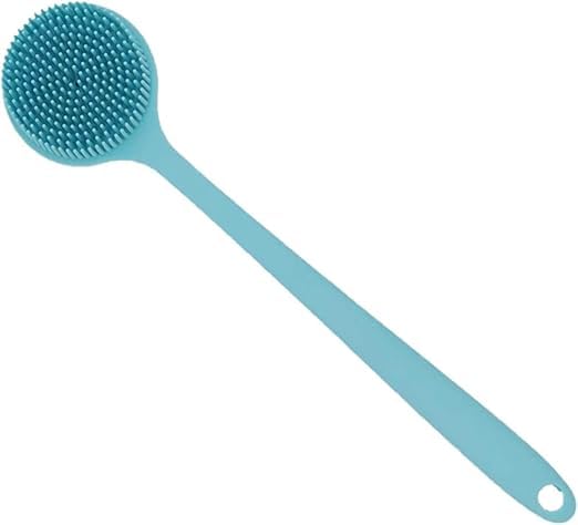 Long Handle Bath Brush Silicone Back Scrubber Shower Bath Body Brush with Long Handle BPA-Free Hypoallergenic Eco-Friendly for Soft brush Exfoliator Shower New Update (pack of 1)-picture-30