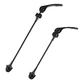 Vxiwscy Fahrrad Schnellspanner Ultraleicht, Schwarz, für Vorder- und Hinterrad, Kompatibel mit Mountainbike und Rennrad, Aus Robuster Aluminiumlegierung, Einfache Montage (2pcs)